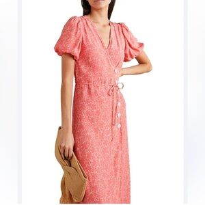 Faithful The Brand Fran Maurie Floral Midi Dress Sz 4 /Sm